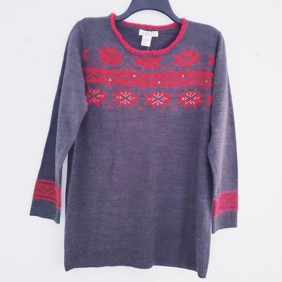 Abito Women's Holiday Tunic Style Sweater - Medium - Picture 5 of 12